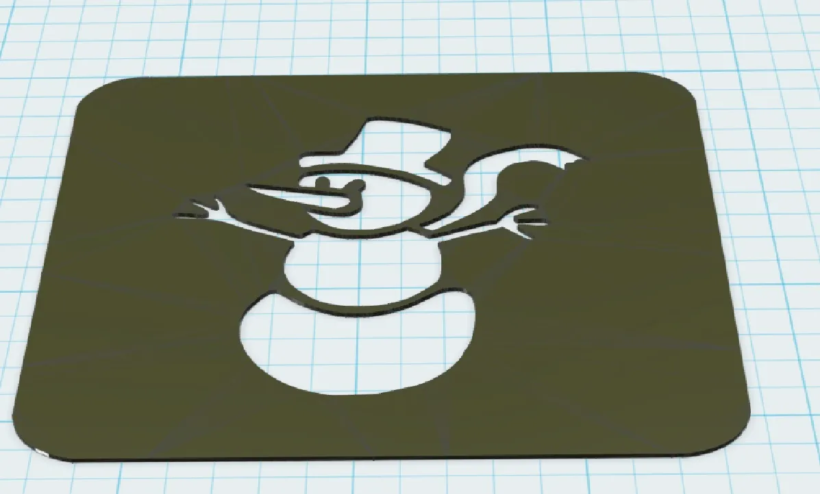 Mẫu người tuyết 3D cho dự án sáng tạo