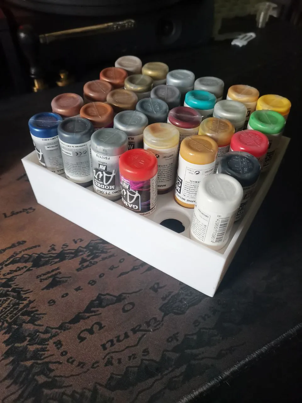 Hộp phân loại sơn mini cho kệ Ikea Alex