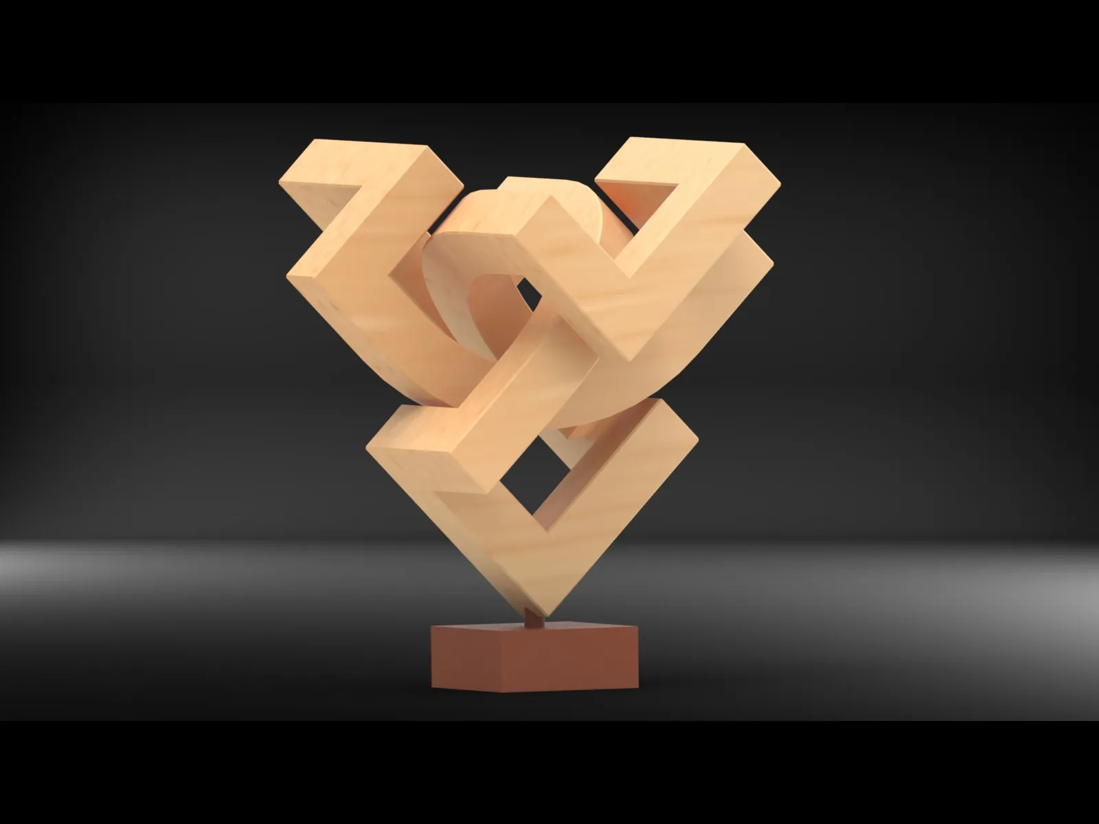 Tượng điêu khắc hình học #02