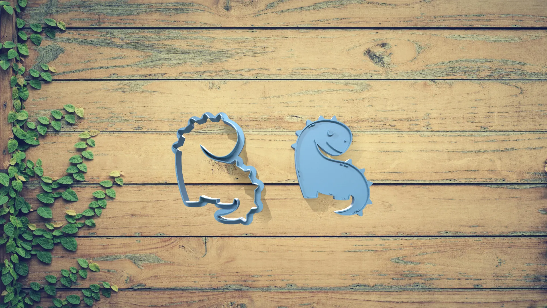 Bộ khuôn cắt bánh quy hình khủng long