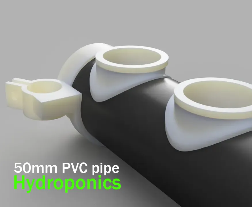 Hệ thống thủy canh mô-đun từ ống PVC 50 mm cho growbox