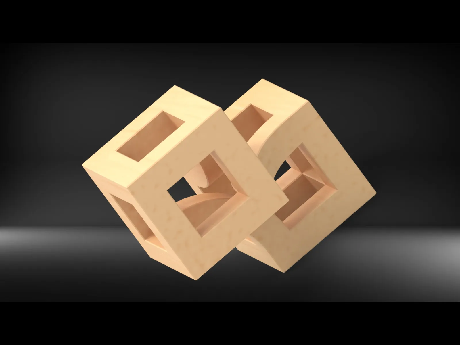 Điêu khắc hình học số 07 dễ lắp ráp và in 3D