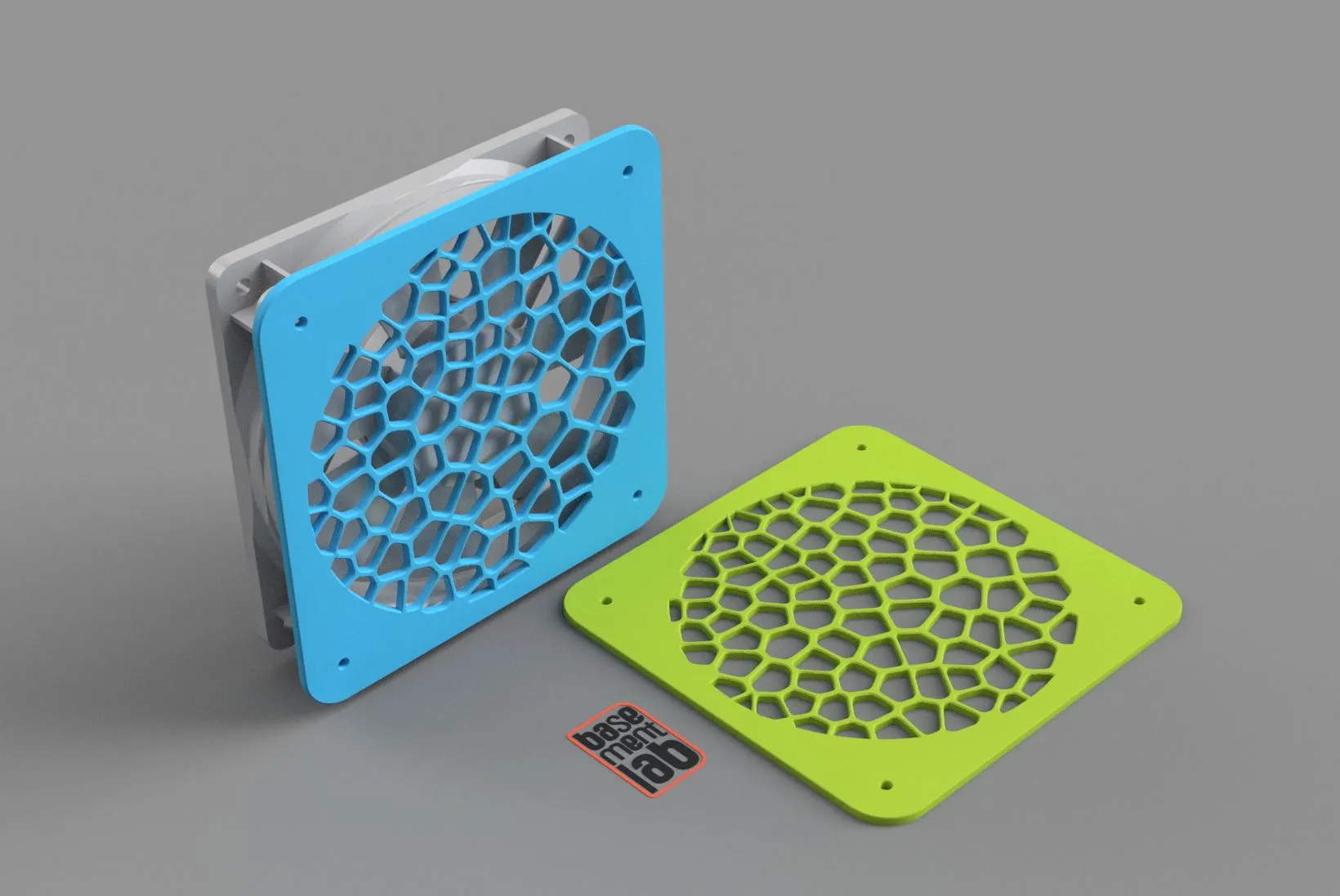 Nắp quạt làm mát 140mm thiết kế Voronoi cho máy in 3D
