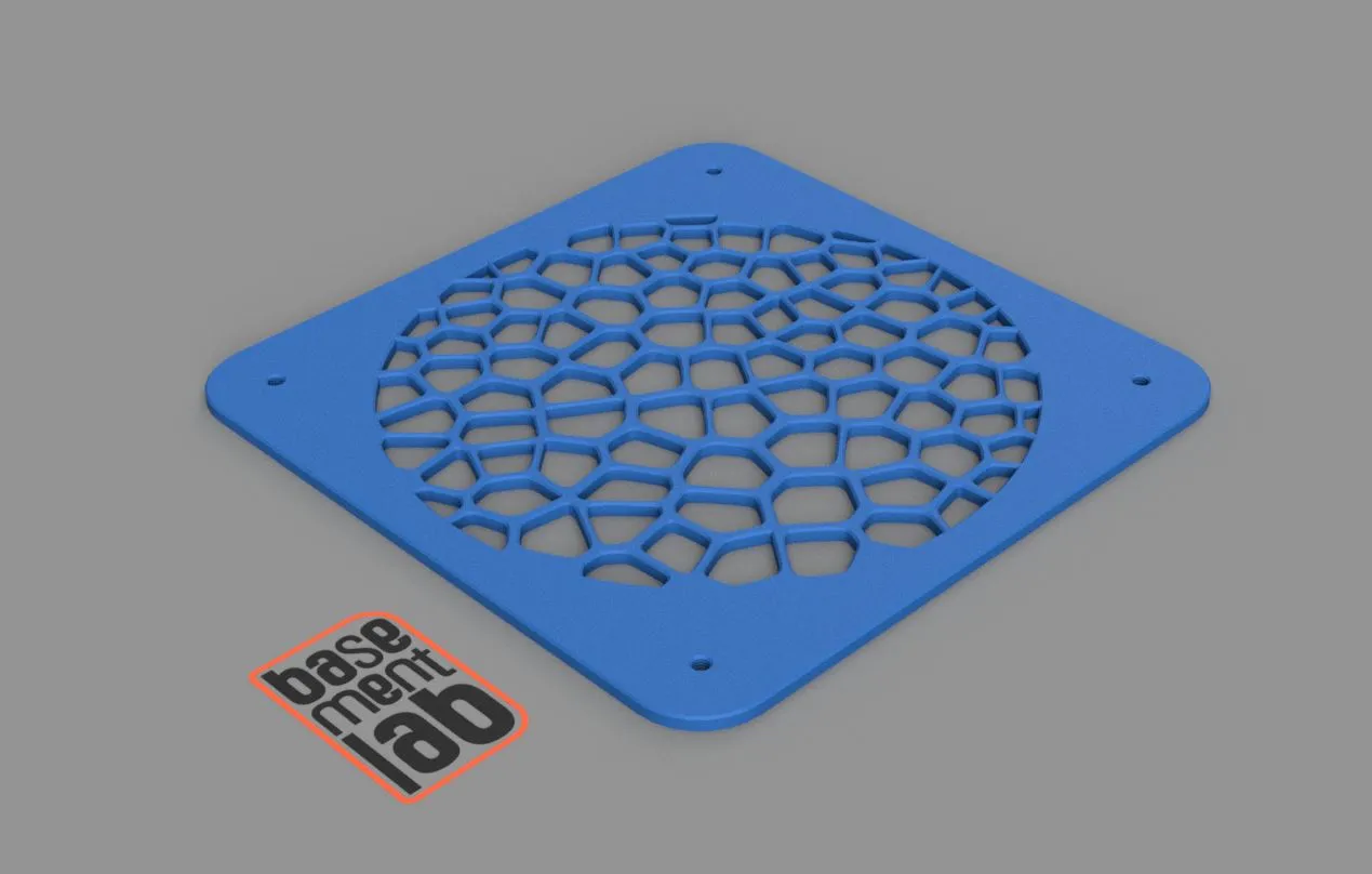 Nắp quạt làm mát 140mm thiết kế Voronoi cho máy in 3D