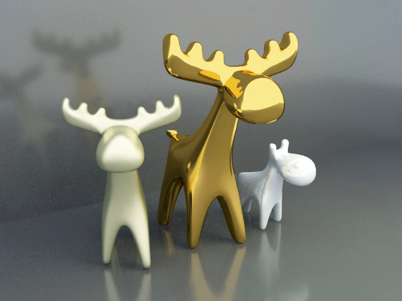 Trang trí hình moose trừu tượng cho không gian sống