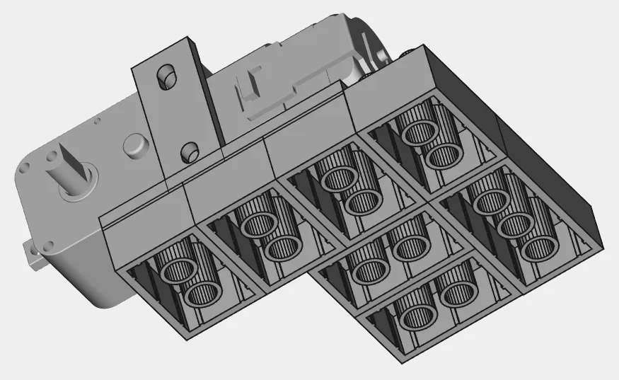Kết nối mô tơ và bộ điều khiển tương thích LEGO