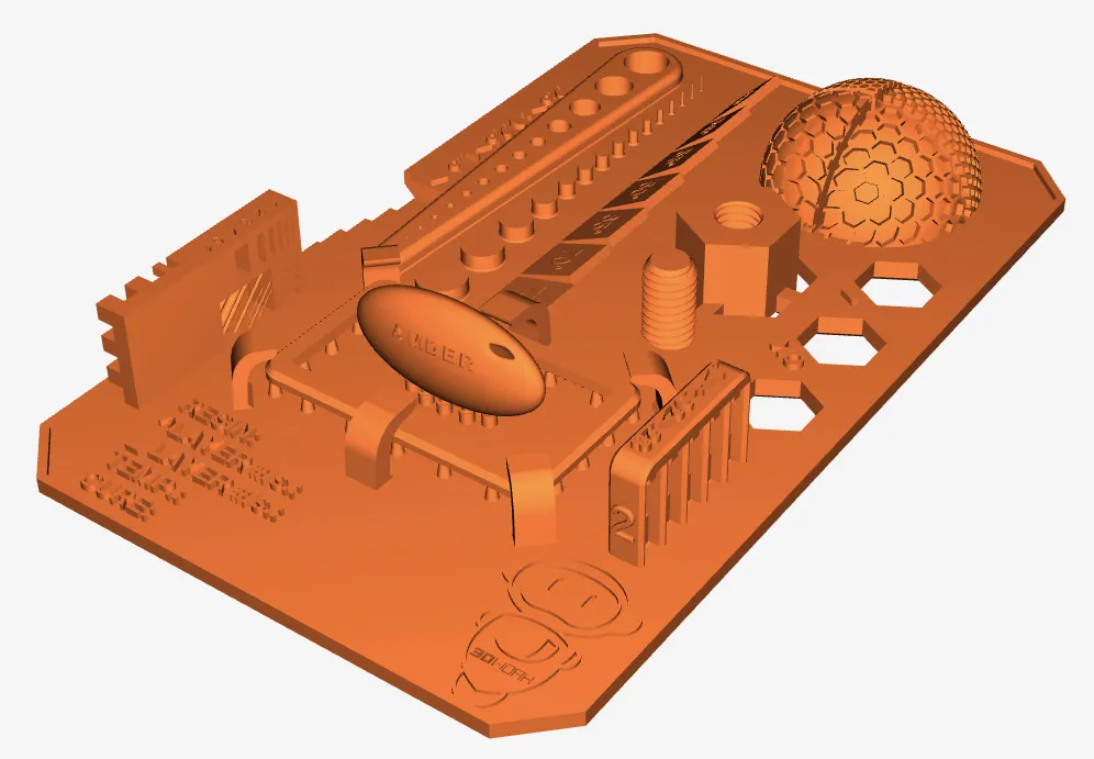 Bài kiểm tra hiệu chuẩn nhựa resin cho máy in 3D 3Dwork