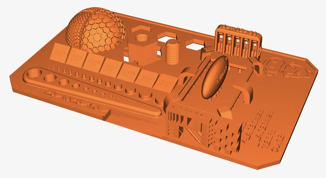 Bài kiểm tra hiệu chuẩn nhựa resin cho máy in 3D 3Dwork