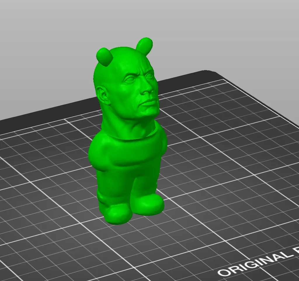 Nhân vật The Rock phong cách thư giãn