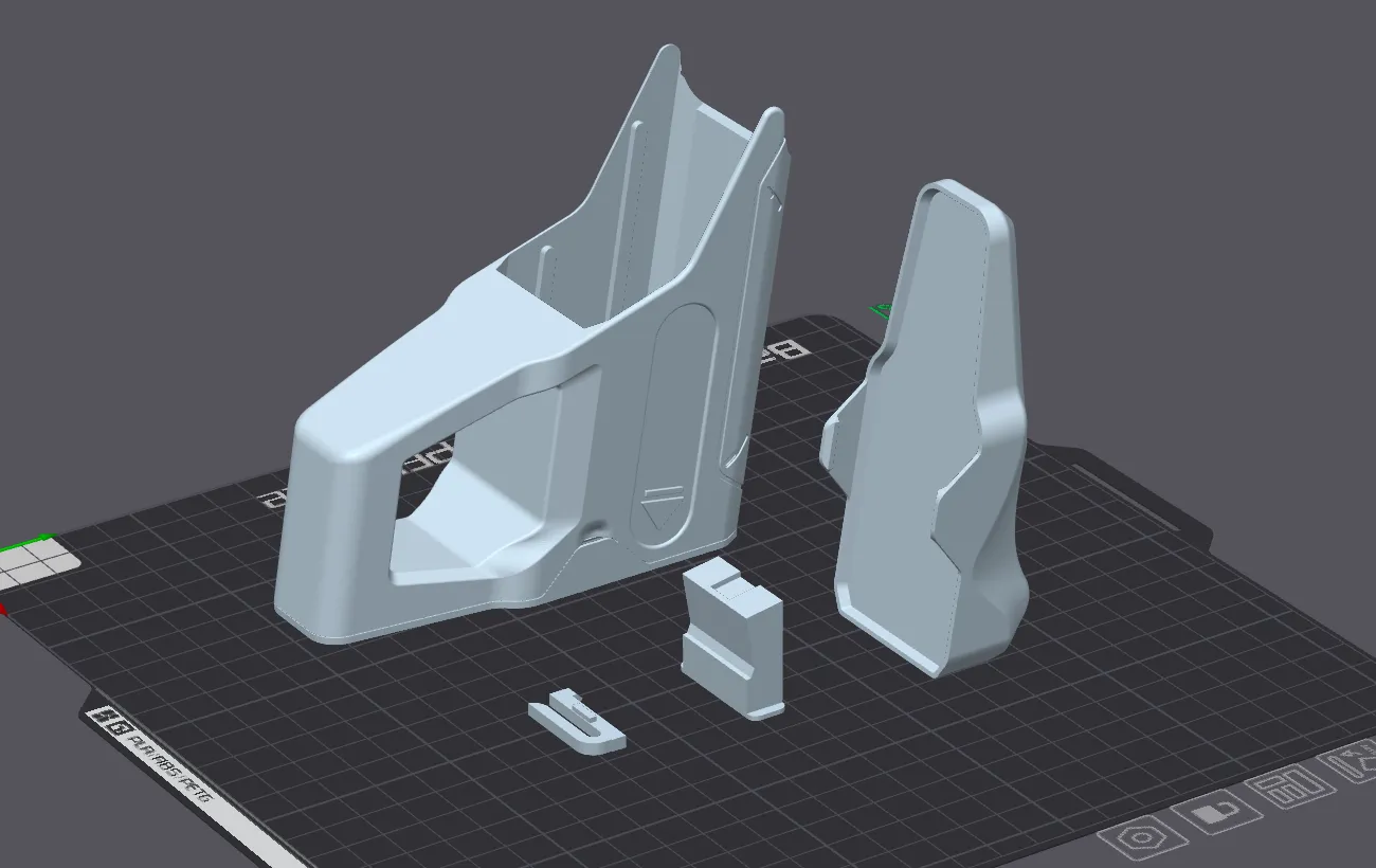 Cán dài cho súng Nerf Pro Torrent in 3D