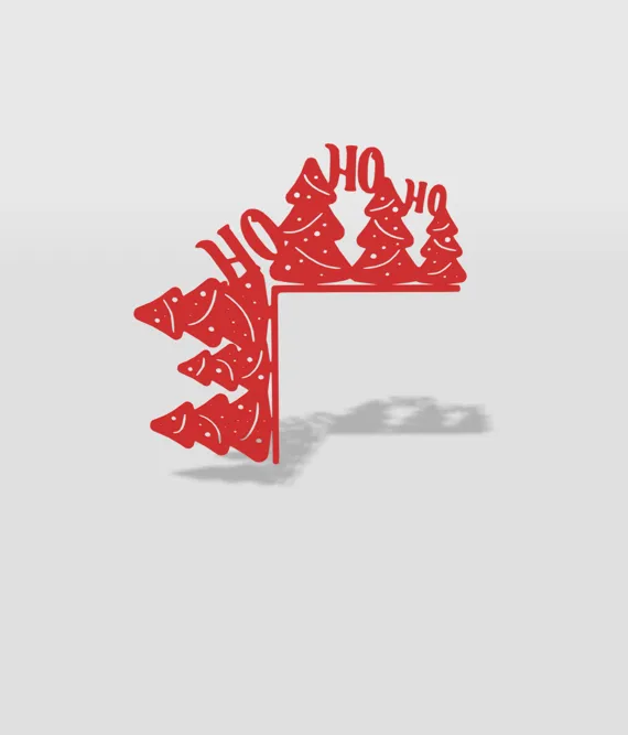 Góc cửa Giáng Sinh đơn giản để trang trí