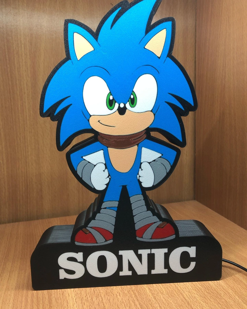 Đèn LED Lightbox Sonic với thiết kế nhân vật huyền thoại