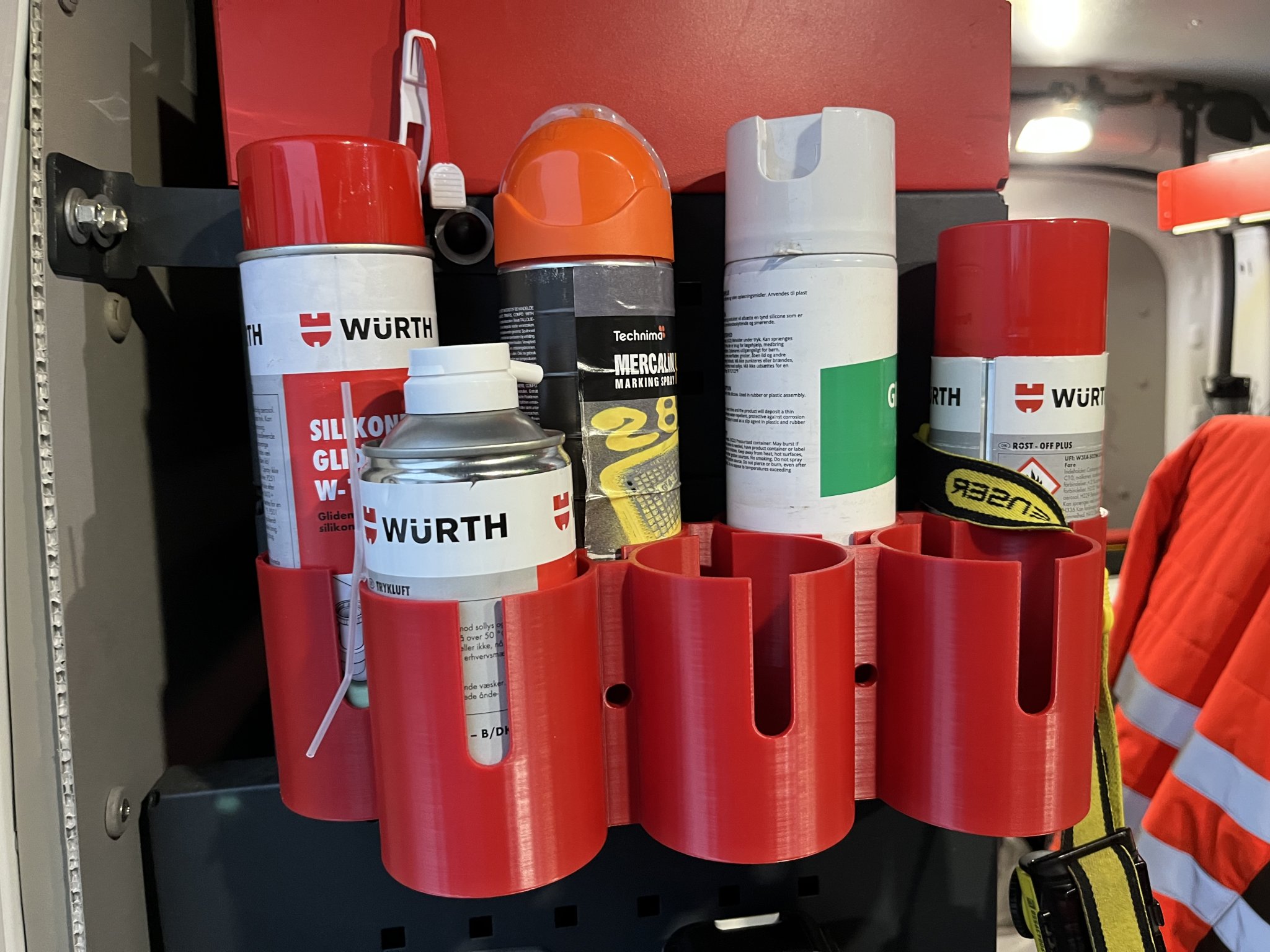 Giá đỡ cho 7 bình xịt sơn kích thước 70mm