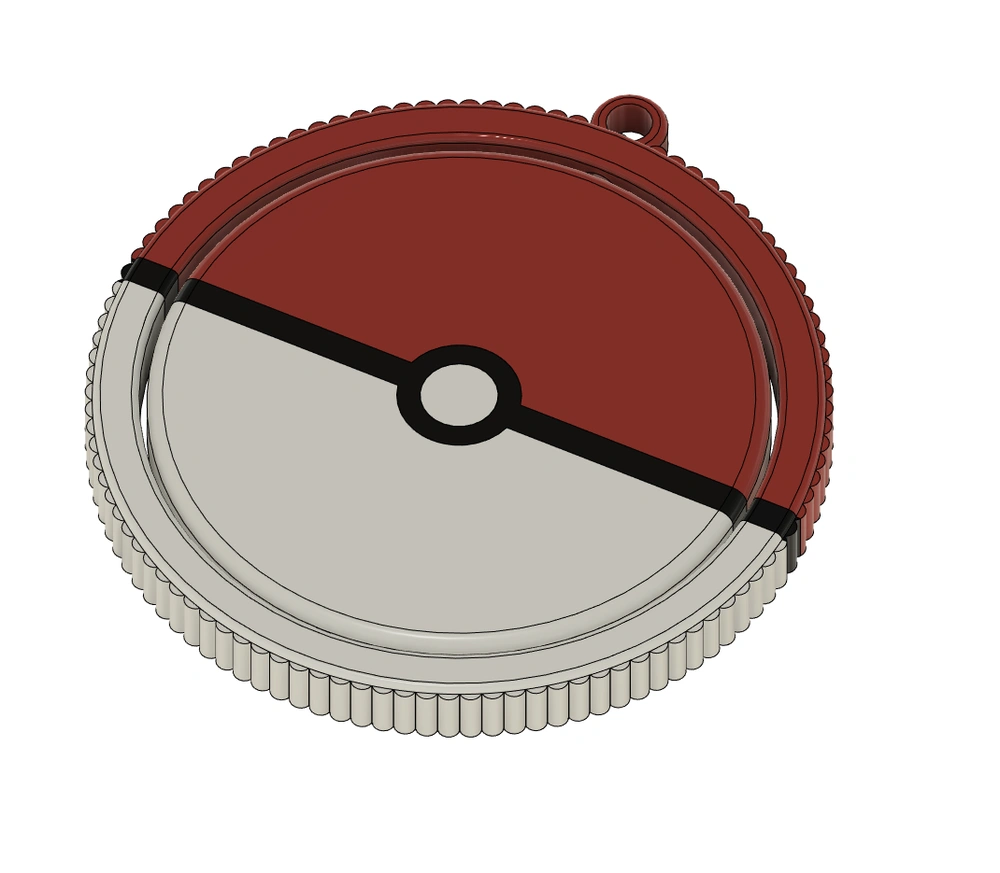 Móc khóa Pokeball xoay nhiều màu sắc in tại chỗ