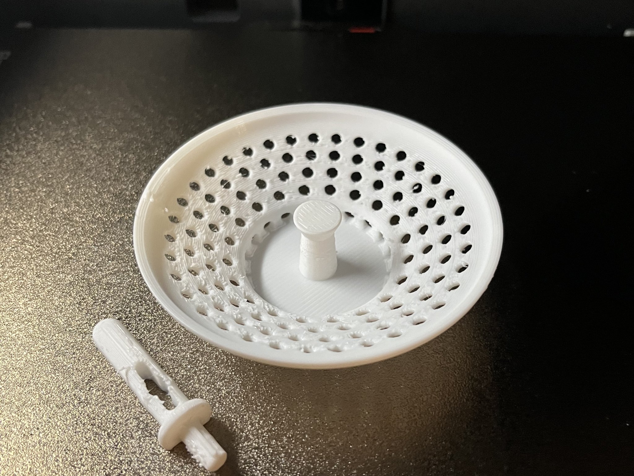 Lọc rác chậu rửa có nắp gắn liền cho chậu Ø82-90mm