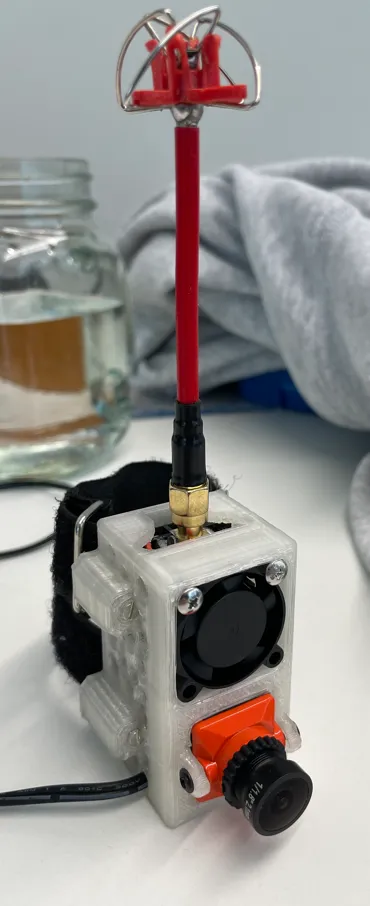 Giá đỡ camera FPV và bộ phát TX2500 cho balo