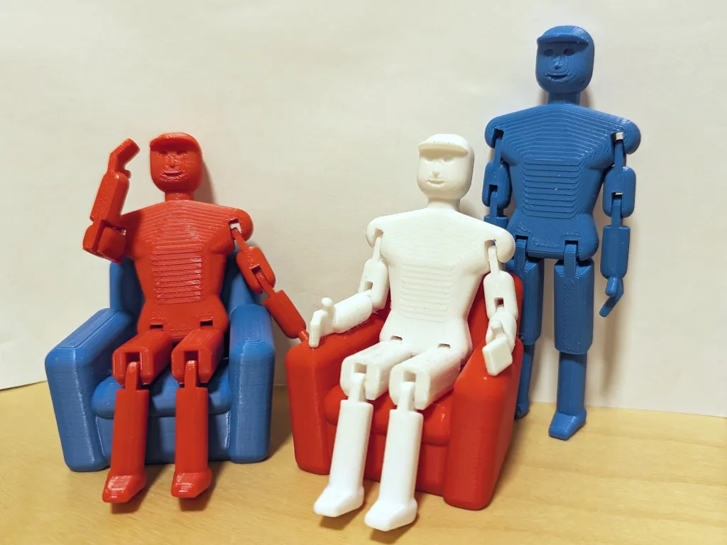 Búp bê linh hoạt in tại chỗ với khớp xoay thực tế