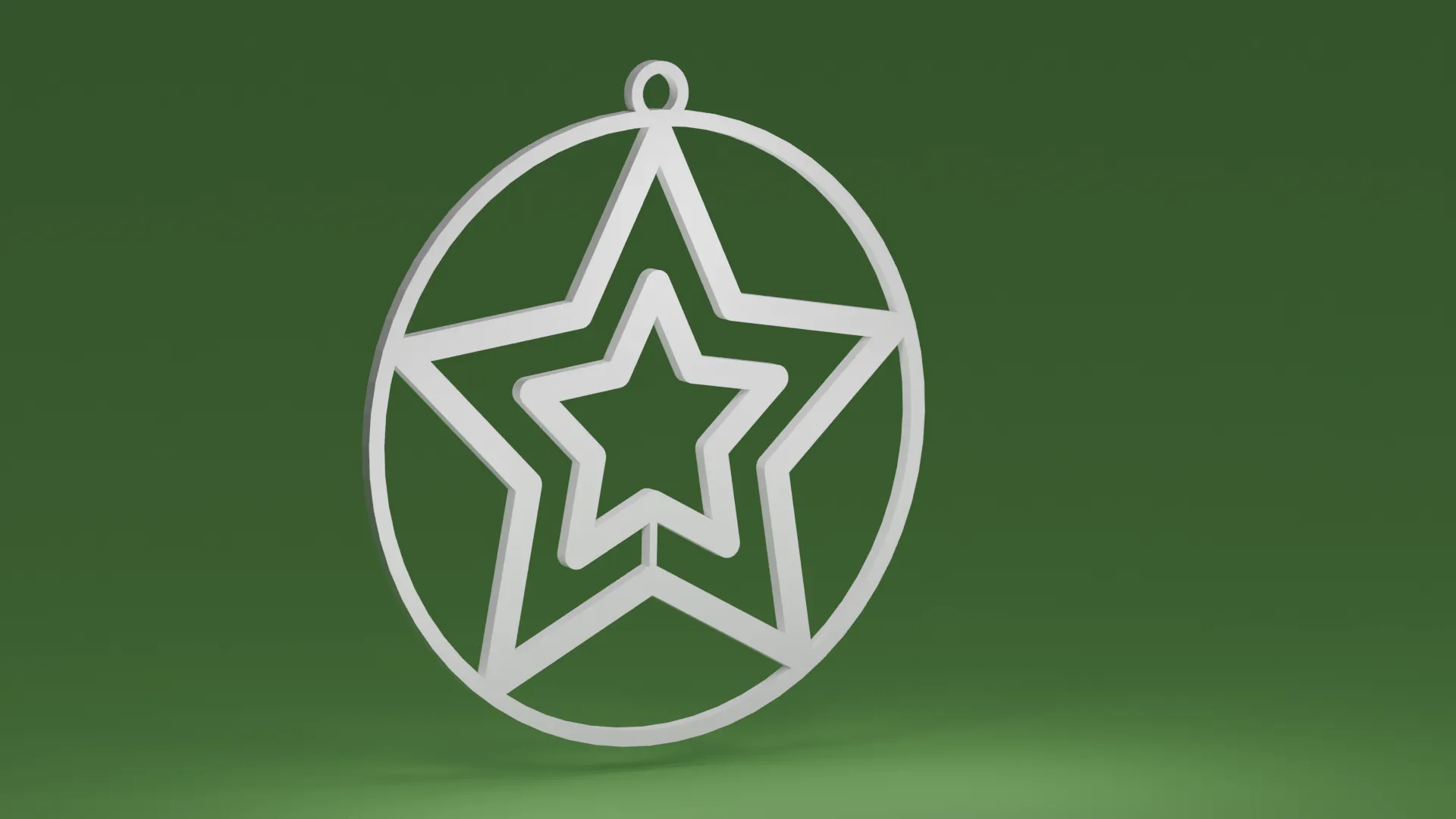 Ngôi sao cây thông Giáng sinh trong quả cầu trang trí