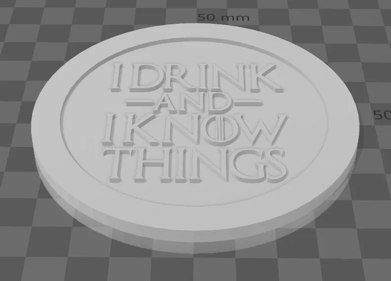 Đế lót ly với trích dẫn trong Game Of Thrones