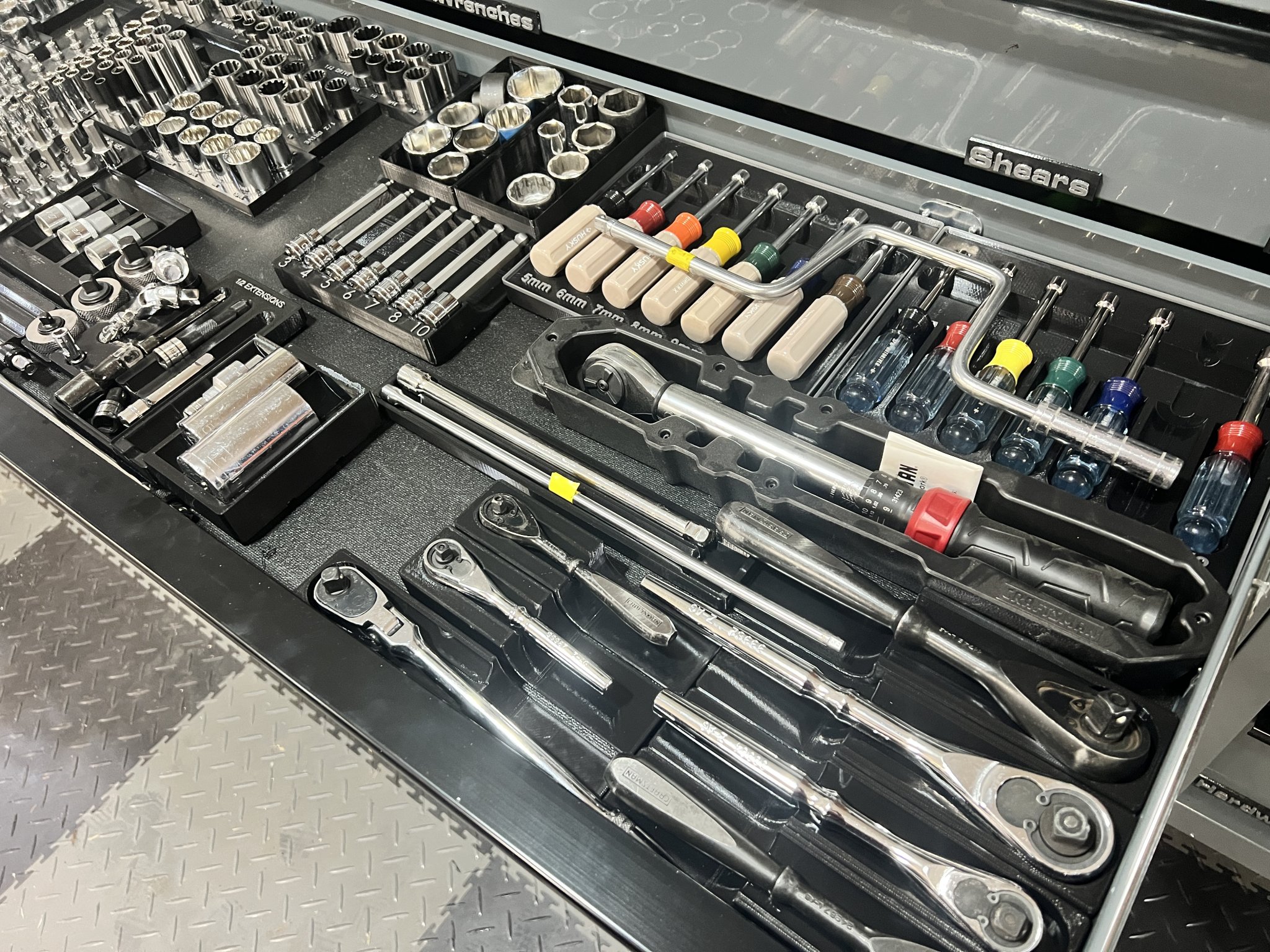 Bộ dụng cụ tổ chức cờ lê US General Gridfinity