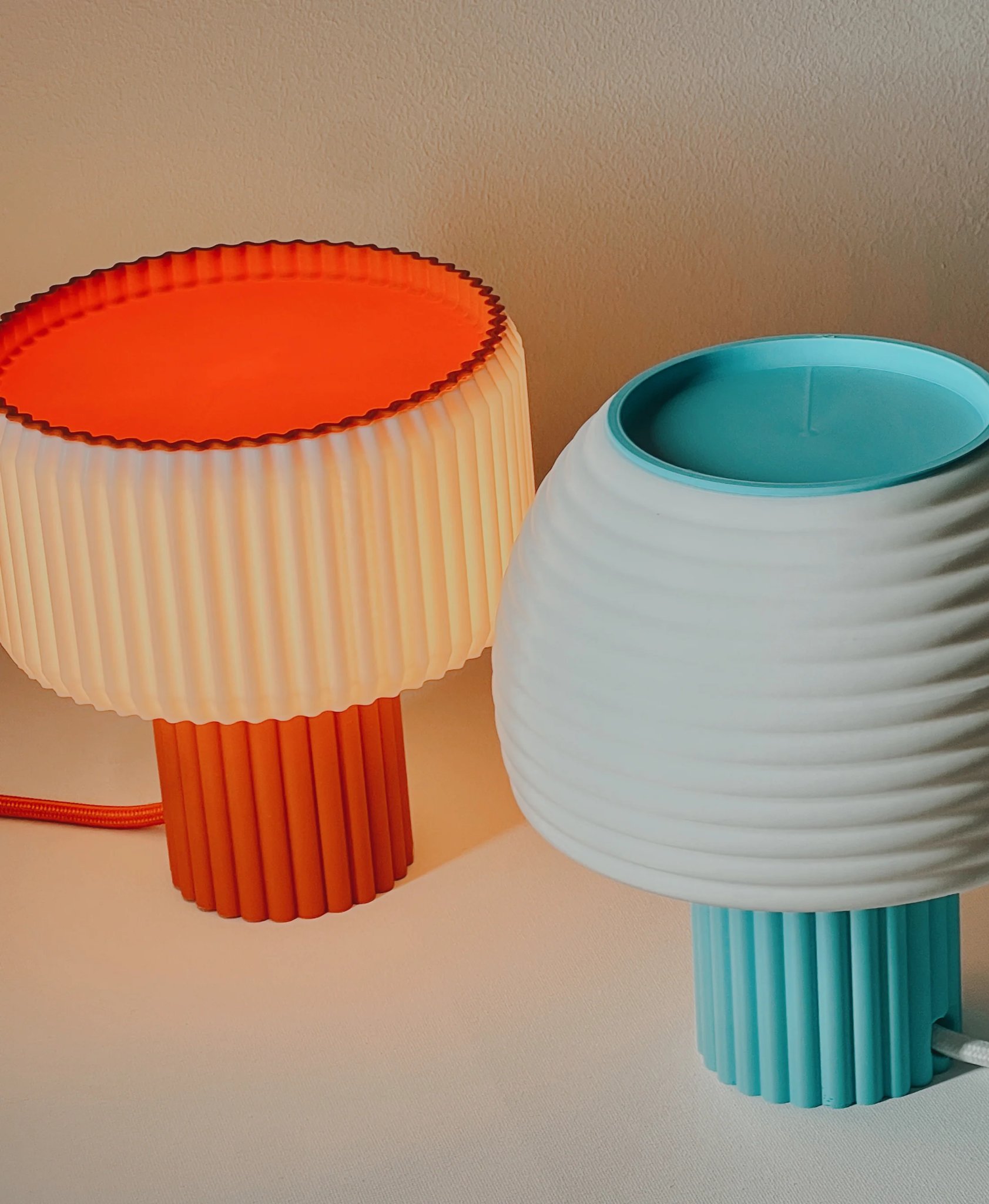 Đèn thiết kế hiện đại - Shroom Curve & Radiant Form