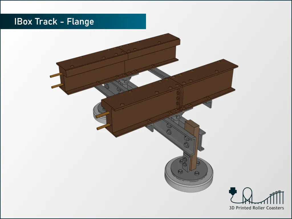 Đường ray hiển thị cho xe trước của Hybrid Coaster