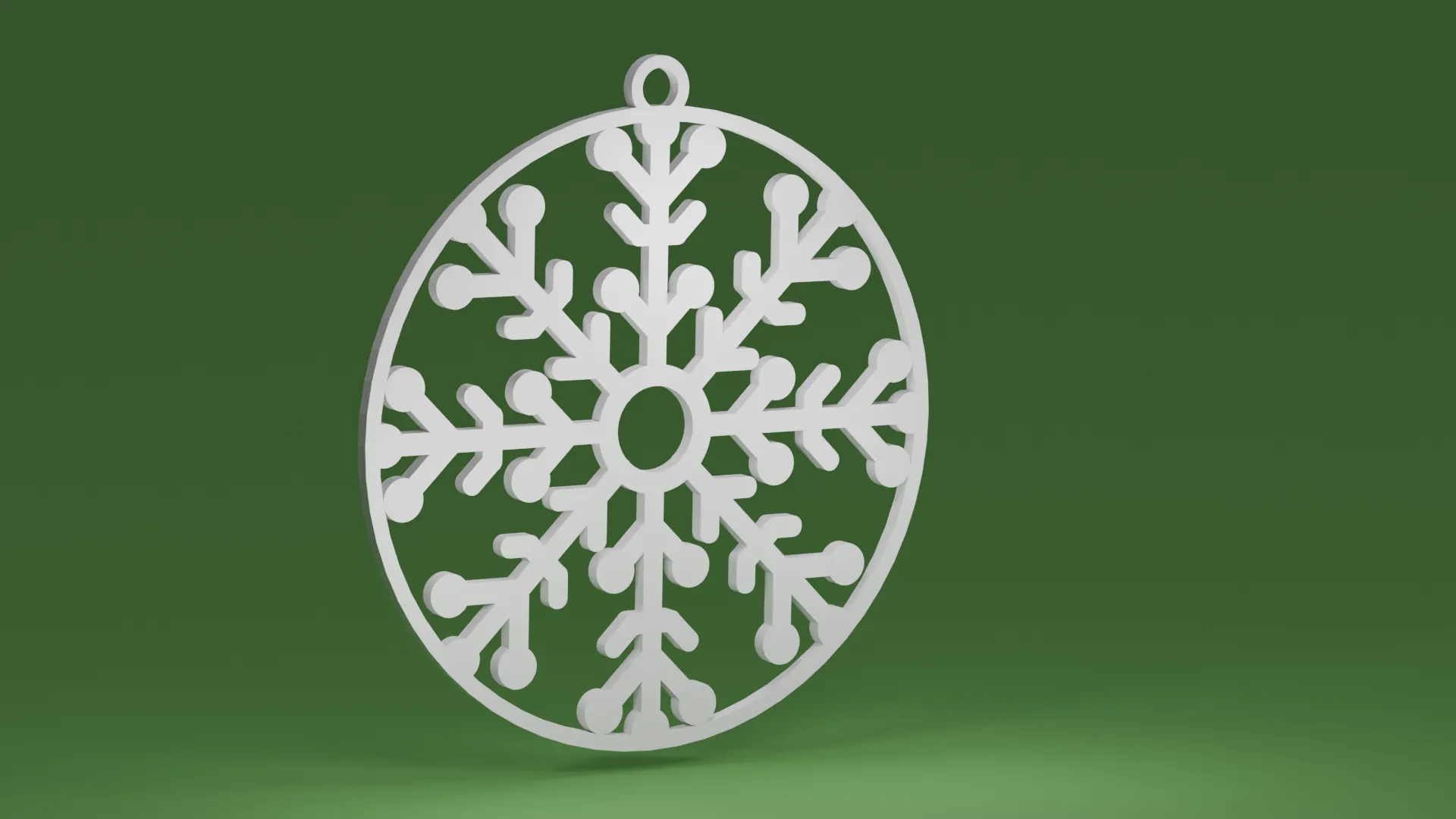 Hình bông tuyết 07 trong quả cầu trang trí Giáng sinh