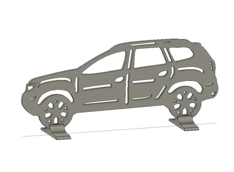 Silhouette của xe Dacia Duster để bàn