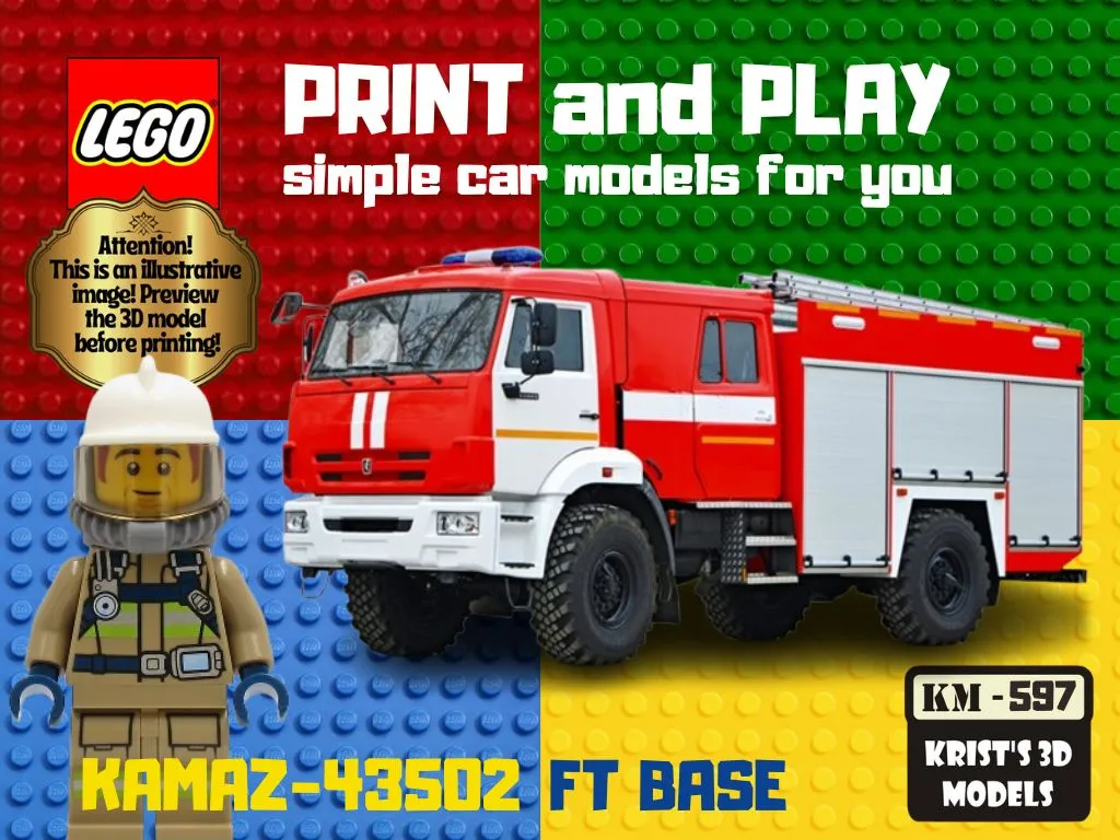 Xe cứu hỏa LEGO DOUBLE CAB 4x4 KAMAZ
