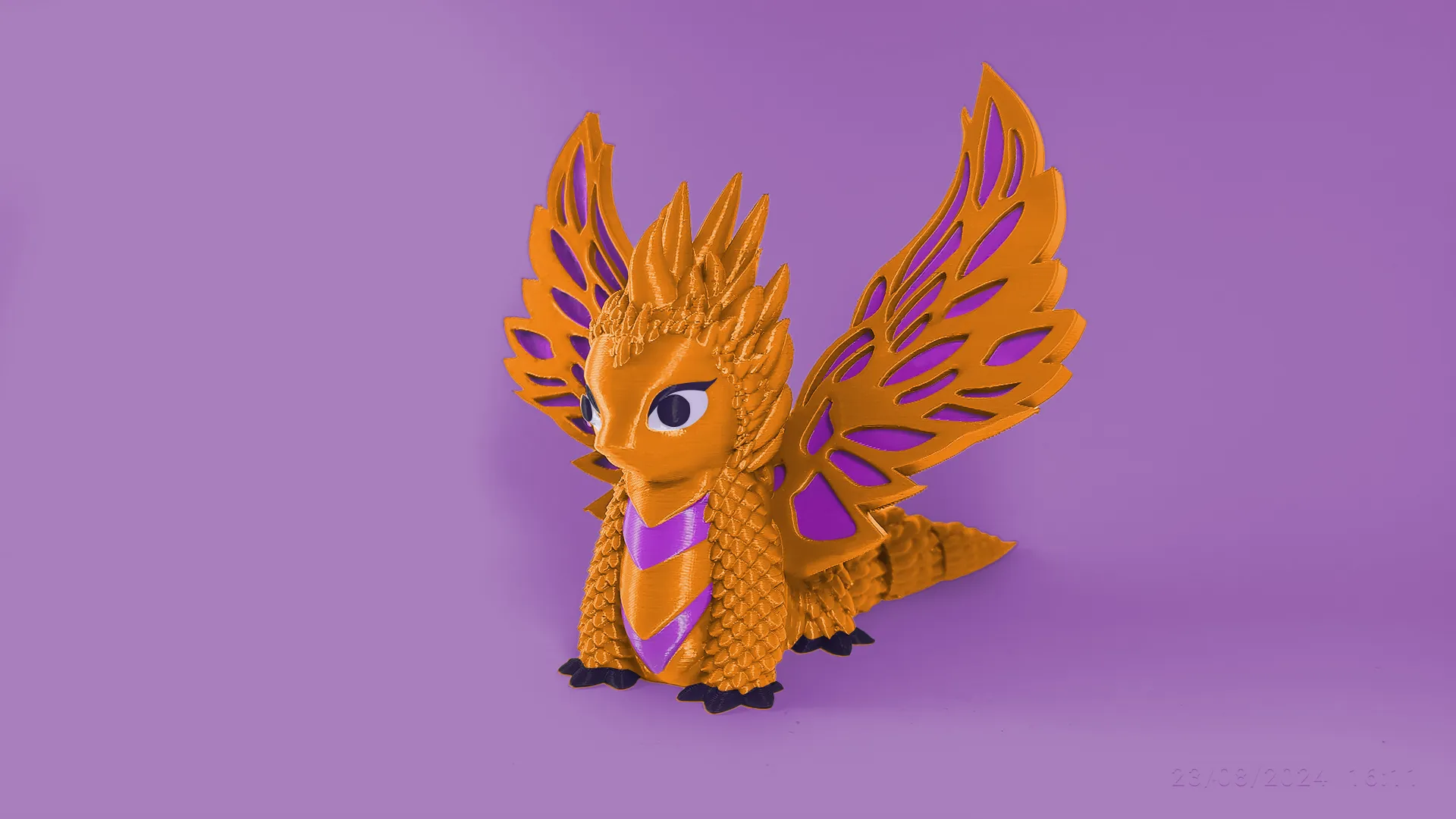 Rồng dễ thương có cánh linh hoạt và khớp nối