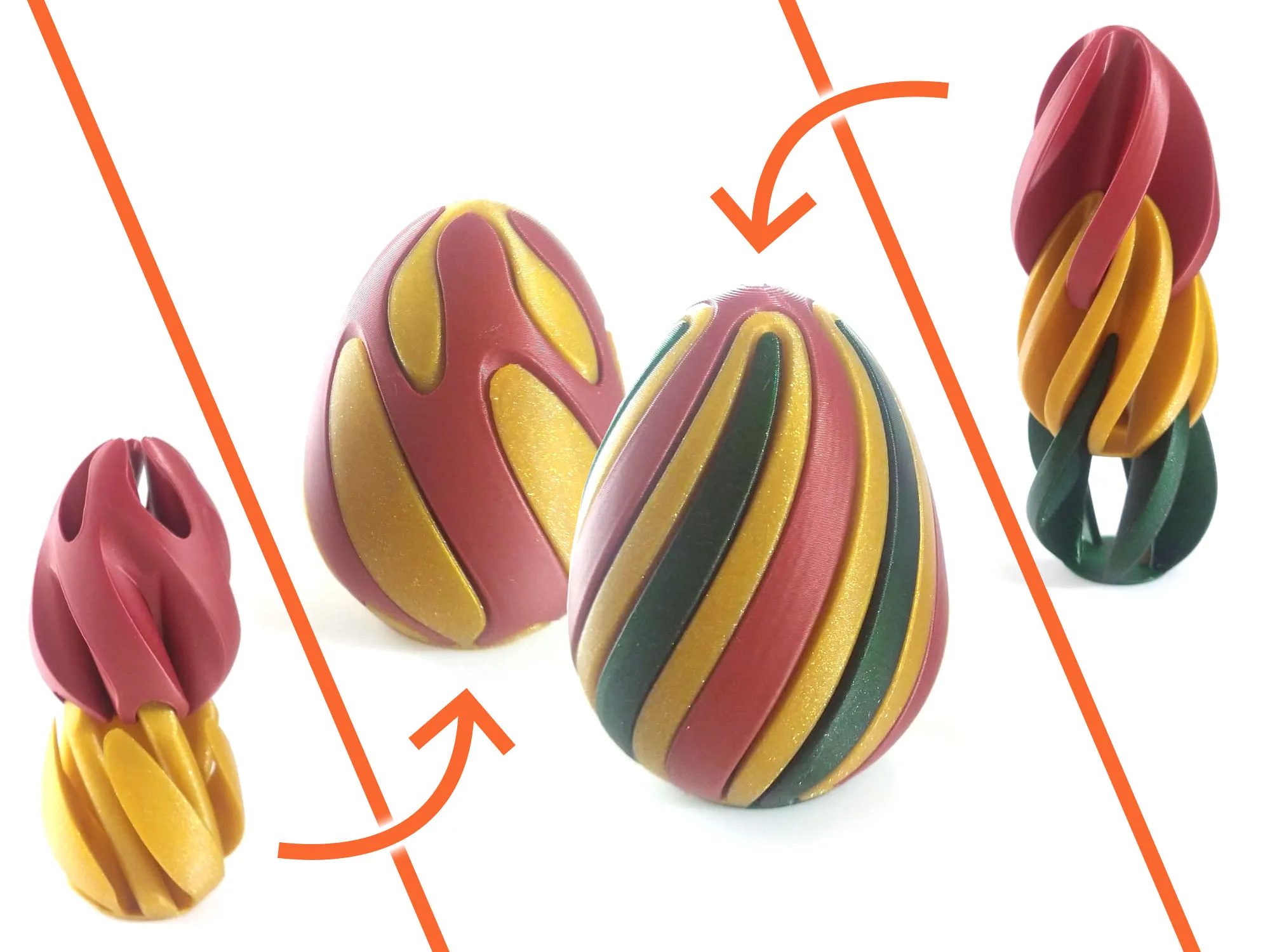 Trứng Phục Sinh Nhiều Màu Sắc Với Chi Tiết Thêm