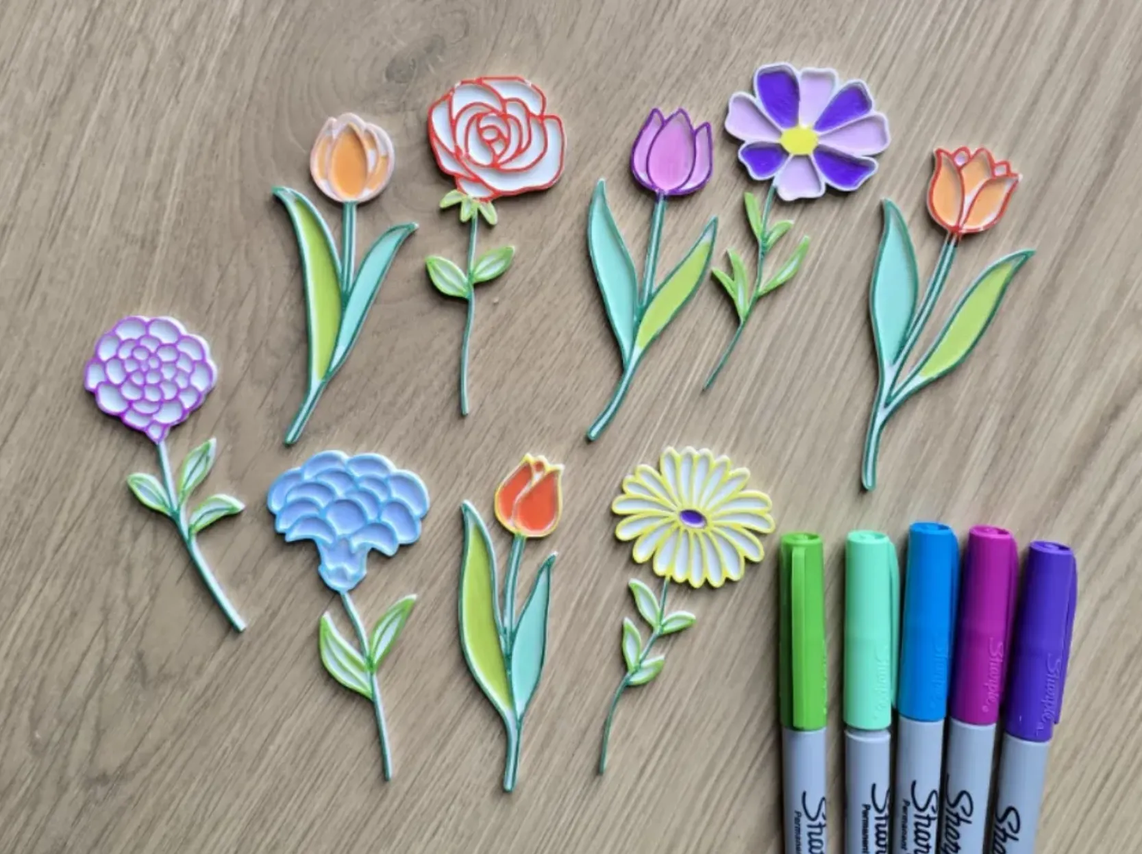 Bộ quà tặng tô màu hoa dễ thương cho Ngày của Mẹ