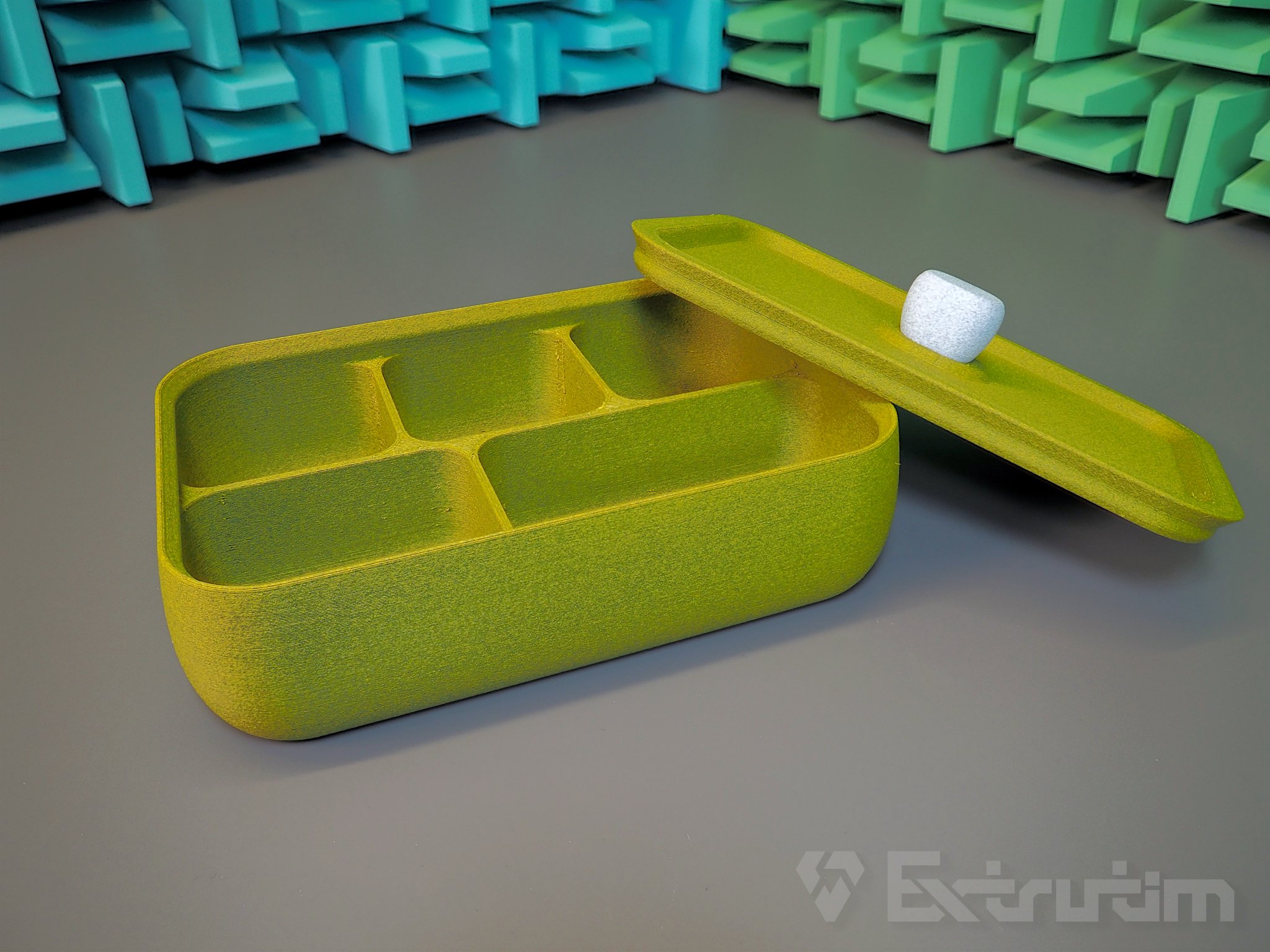 Hộp trang sức nhiều ngăn với nắp, có thể xếp chồng lên nhau