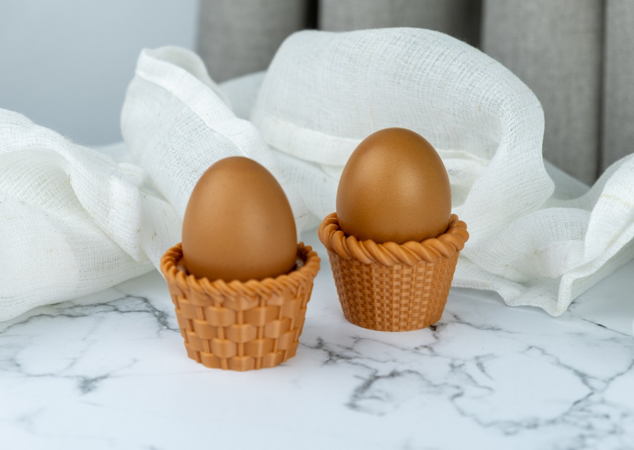 Bộ giá đỡ trứng Phục Sinh kiểu giỏ dệt 3D