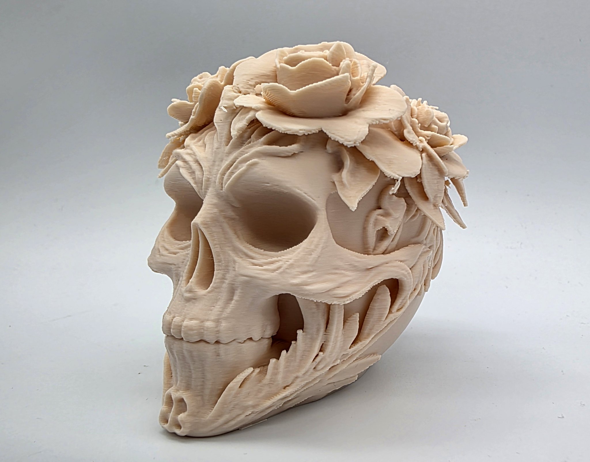 Đầu lâu hoa trang trí độc đáo và kỳ lạ