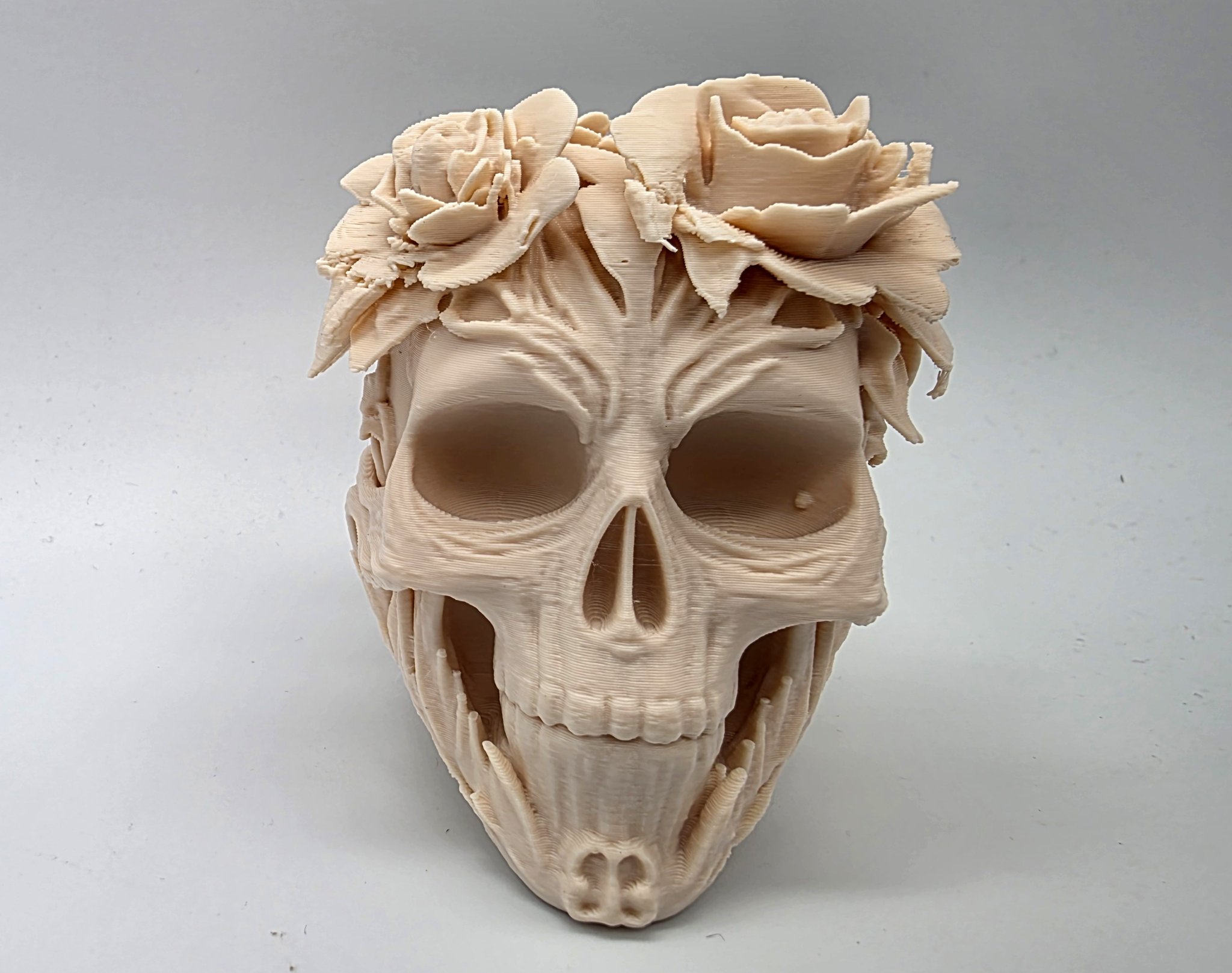 Đầu lâu hoa trang trí độc đáo và kỳ lạ