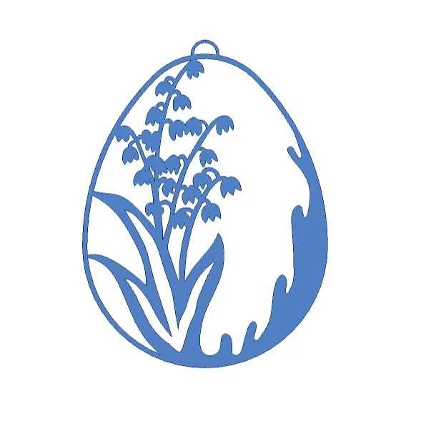 Trứng Phục Sinh với Hoa Chuông Nhạc