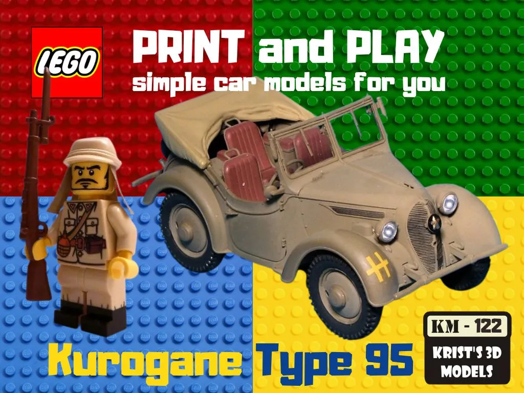Xe quân sự LEGO Kurogane Type 95 từ Nhật Bản