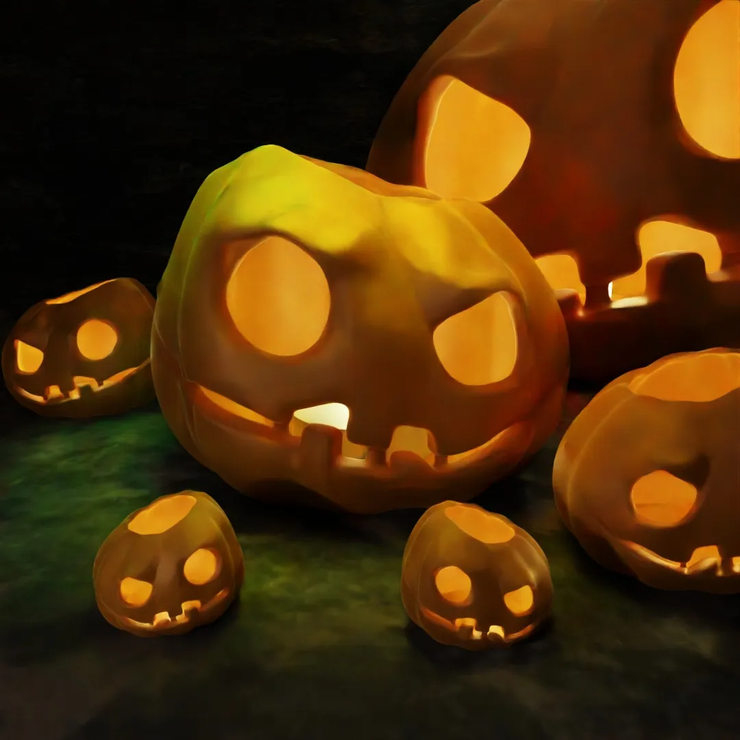 Gourdo bí ngô - đèn lồng, bát kẹo, chậu cây không cần hỗ trợ