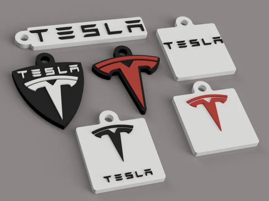 Móc khóa Tesla với nhiều màu sắc cho tín đồ Tesla