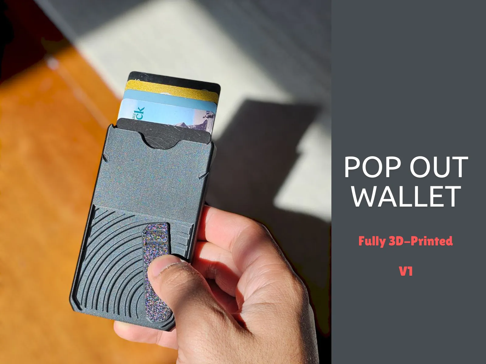 Ví đựng thẻ Pop Out V1 (In 3D hoàn toàn)