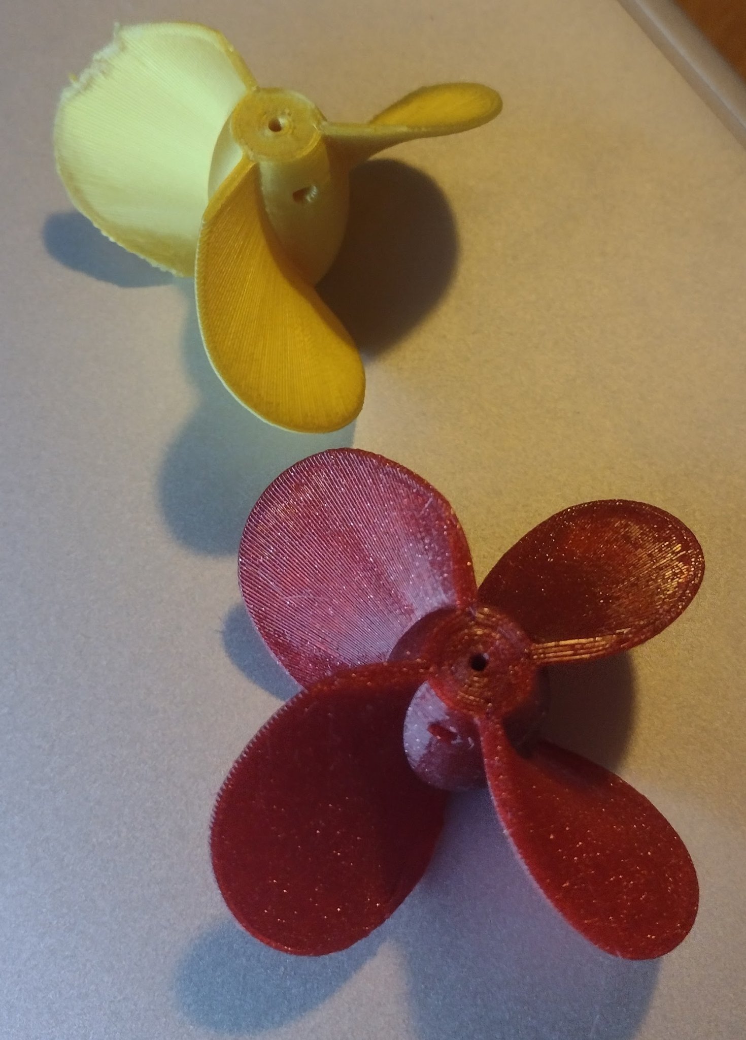 Cánh quạt thuyền nhỏ 60mm với 3 và 4 lưỡi