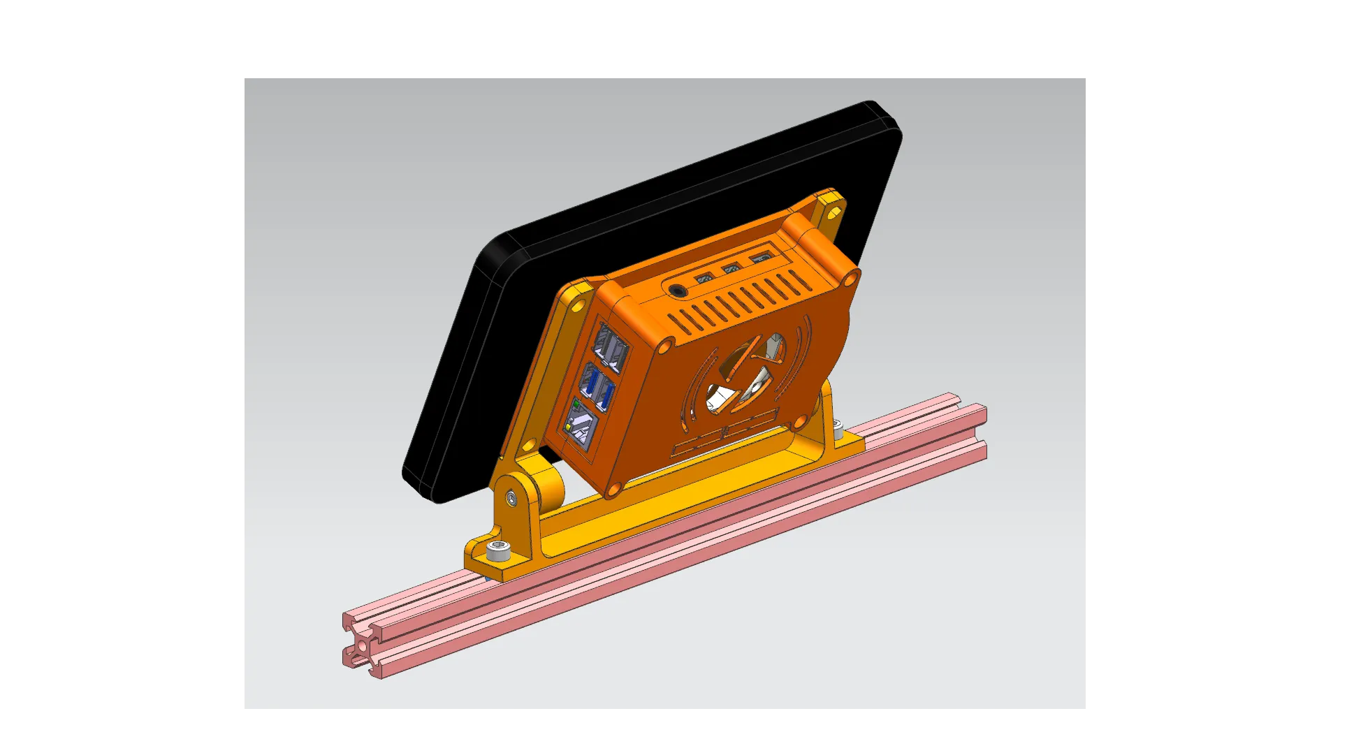 Giá đỡ V-Slot profile 2020 cho vỏ màn hình cảm ứng 7