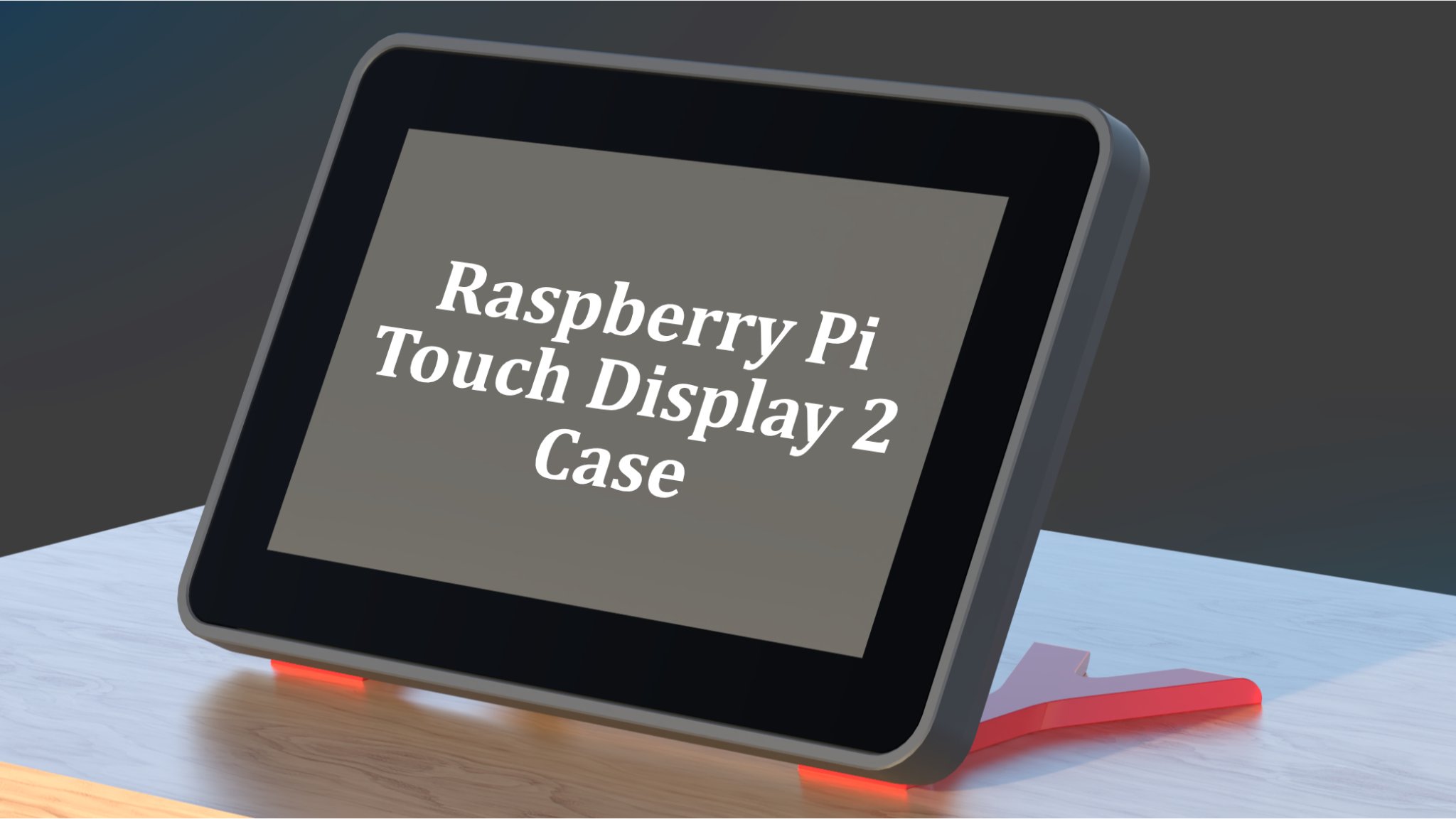 Vỏ cho màn hình cảm ứng Raspberry Pi 2 với giá đỡ điều chỉnh