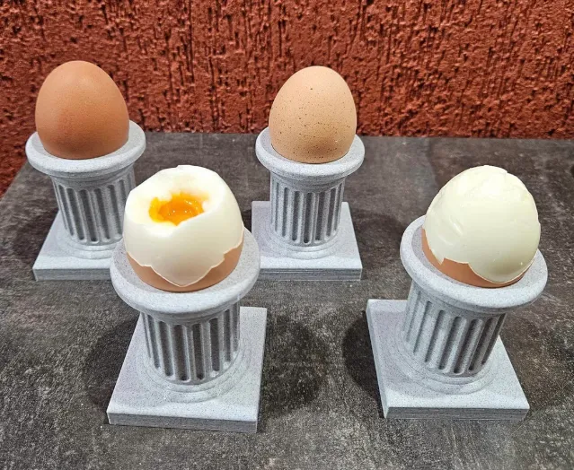 Cốc trứng phong cách cột Hy Lạp độc đáo