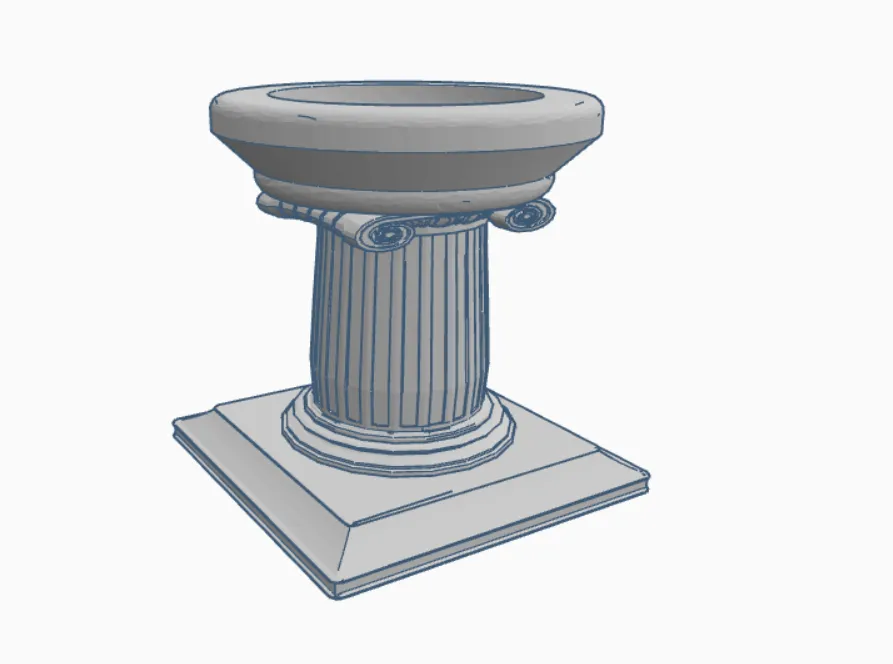 Cốc trứng phong cách cột Hy Lạp độc đáo