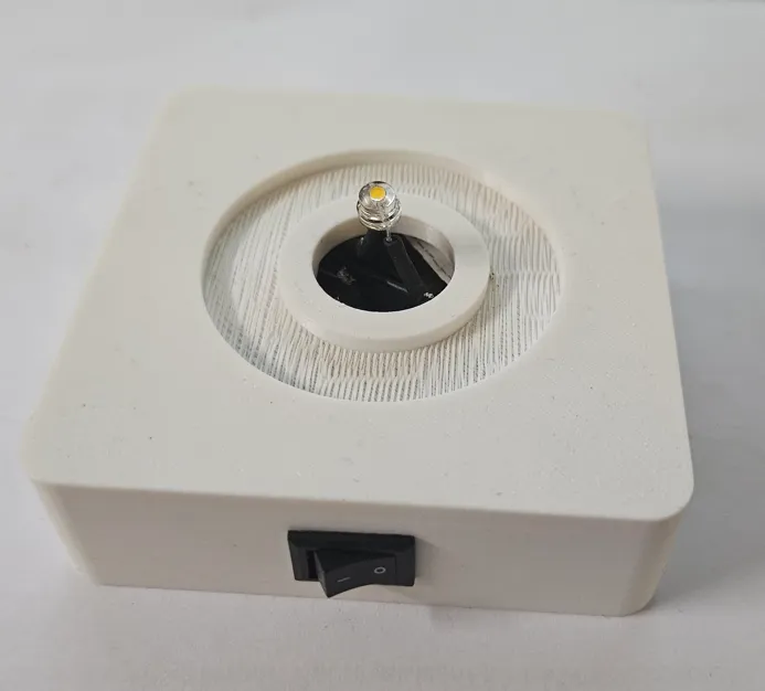 Quả cầu lithophane Giáng Sinh 'Snow' với đế cho pin AA