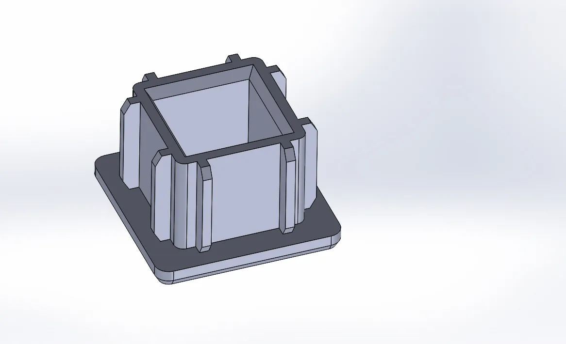 Nắp bịt ống vuông 20x20mm và 40x20mm