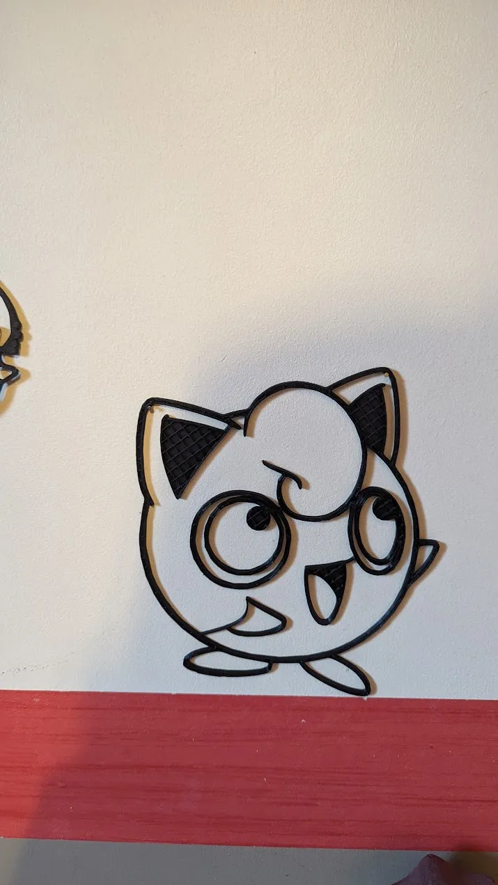 Những hình dán Pokemon Jigglypuff trang trí tường