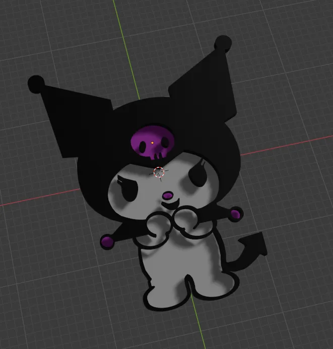 Móc khóa Kuromi từ Sanrio trong thế giới Hello Kitty